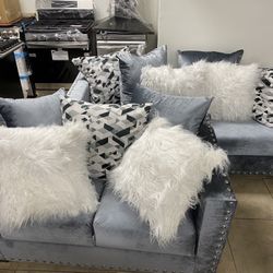 Sofa, Loveseat & Pillows. From $39 Down 