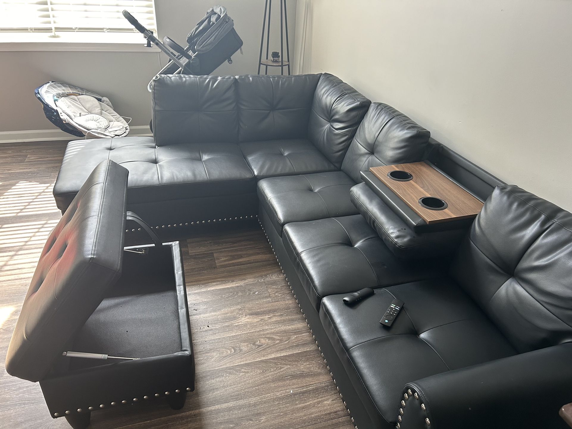 Black sectional Sofa