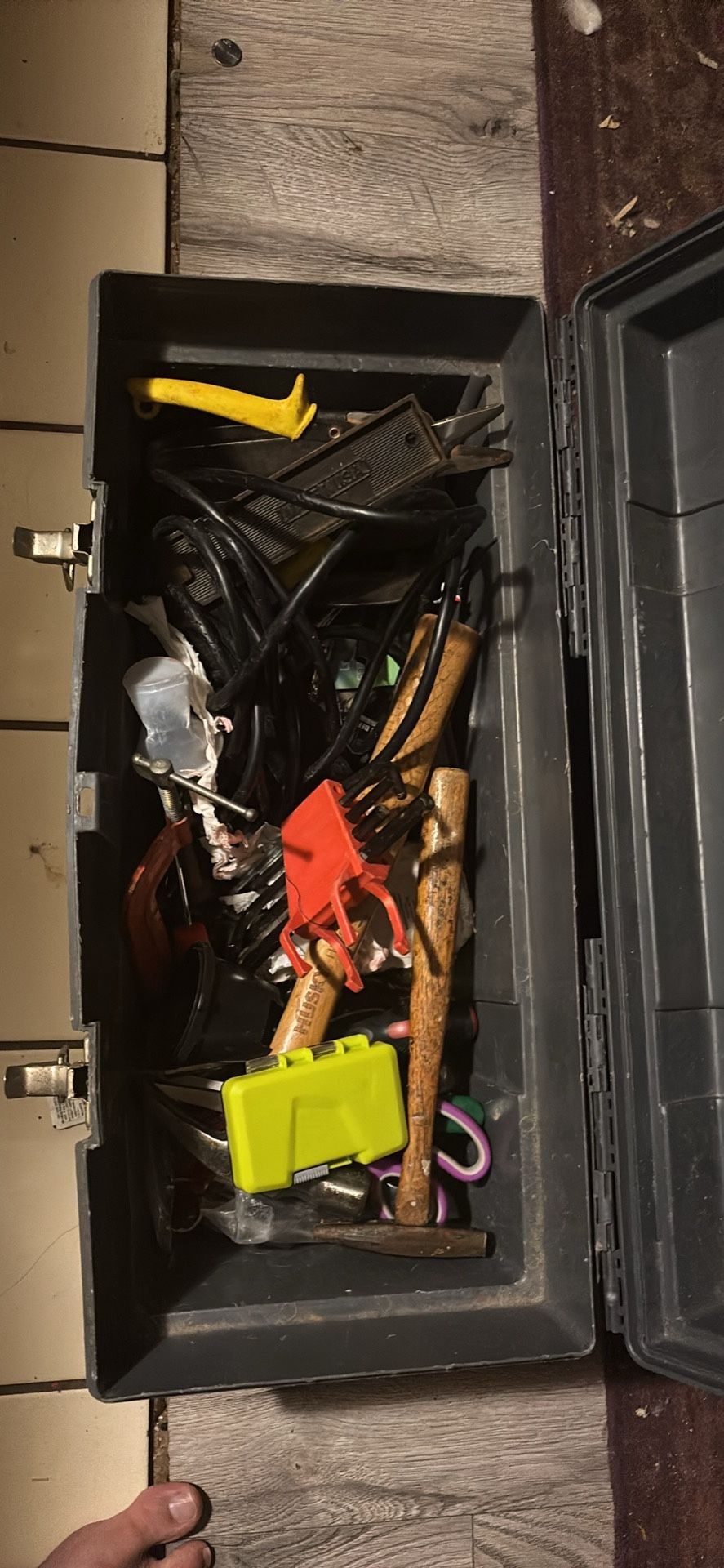 Tool Box with random items may add more - must sell asap