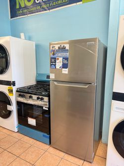 New Frigidaire Refrigerator and Stove Stainless Steel