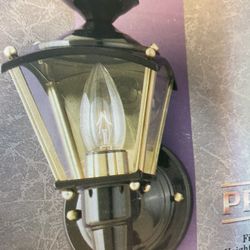 Two Brand New Outside Lanterns   Black Finish 