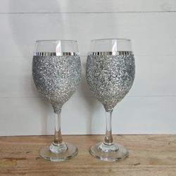Silver Sparkle Glasses