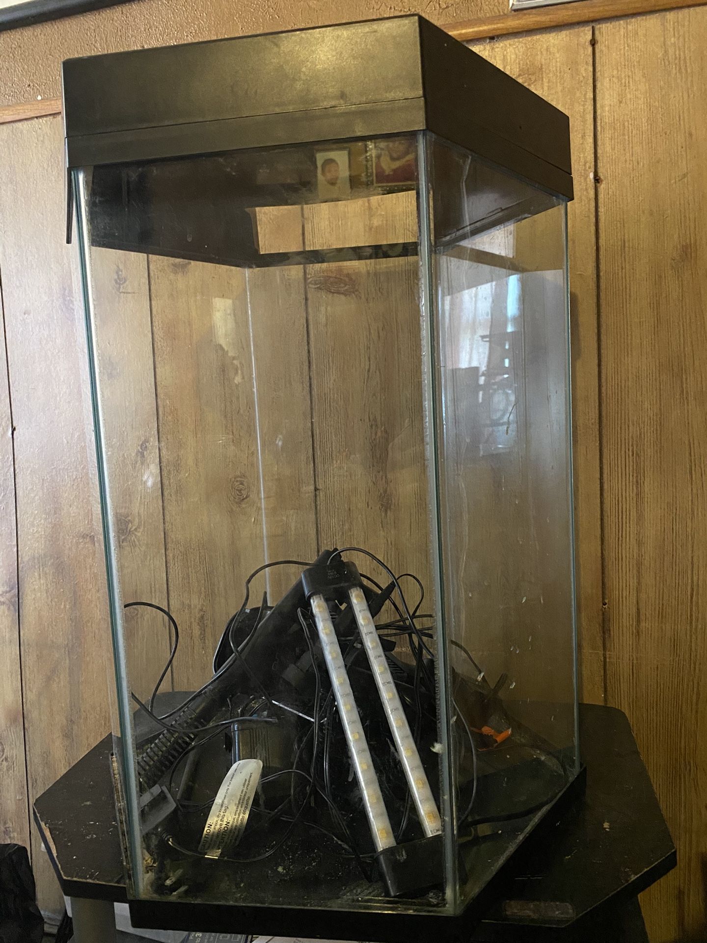 Octagon 20 Gallon Aquarium.