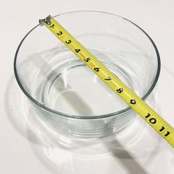 9” Thick glass bowl- Excellent Condition