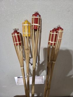 Bamboo torches