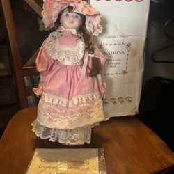 Vintage Katrina Porcelain Collector Doll #696 