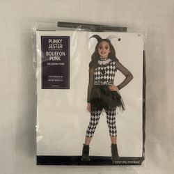 Girls Halloween Costume - Punky Jester Child Medium 8-10