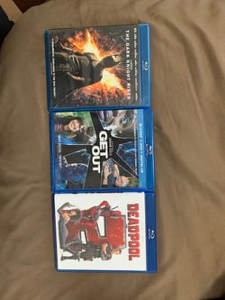 $5 Movies blu ray Deadpool Get out Batman