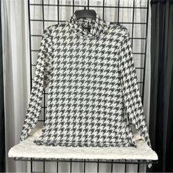 New With Tags Never Worn Mesh Herringbone Turtleneck Top From White House Black Market 