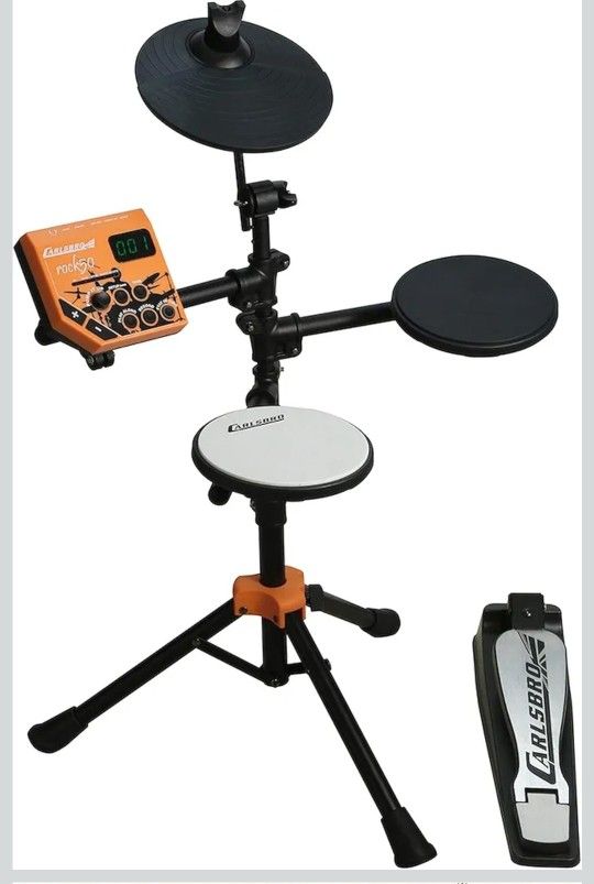 Carlsbro Rock50 4-Piece Electronic Drum Kit, Built-in Effects, Headphones