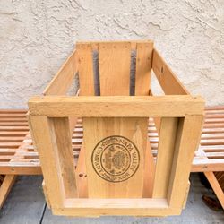 Napa Valley Wooden 12” Record Vinyl Crate