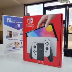 Nintendo Switch - OLED Model (White Joy-Con)  - 90 Days Warranty Included 