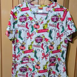 DR SEUSS, THE  GRINCH CHRISTMAS  SCRUBS  ( S/CH )