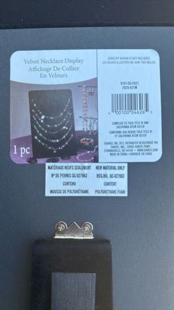 Velvet Necklace Display