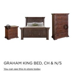 King Size Solid Wood Bedroom Set