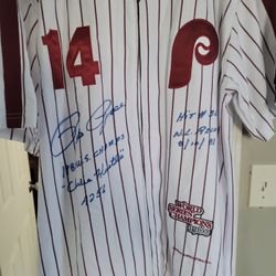 Signed Pete Rose Phillies Jersey
