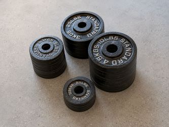CAP Barbell 2-Inch Olympic Cast-Iron Weight Plates – $1/LB