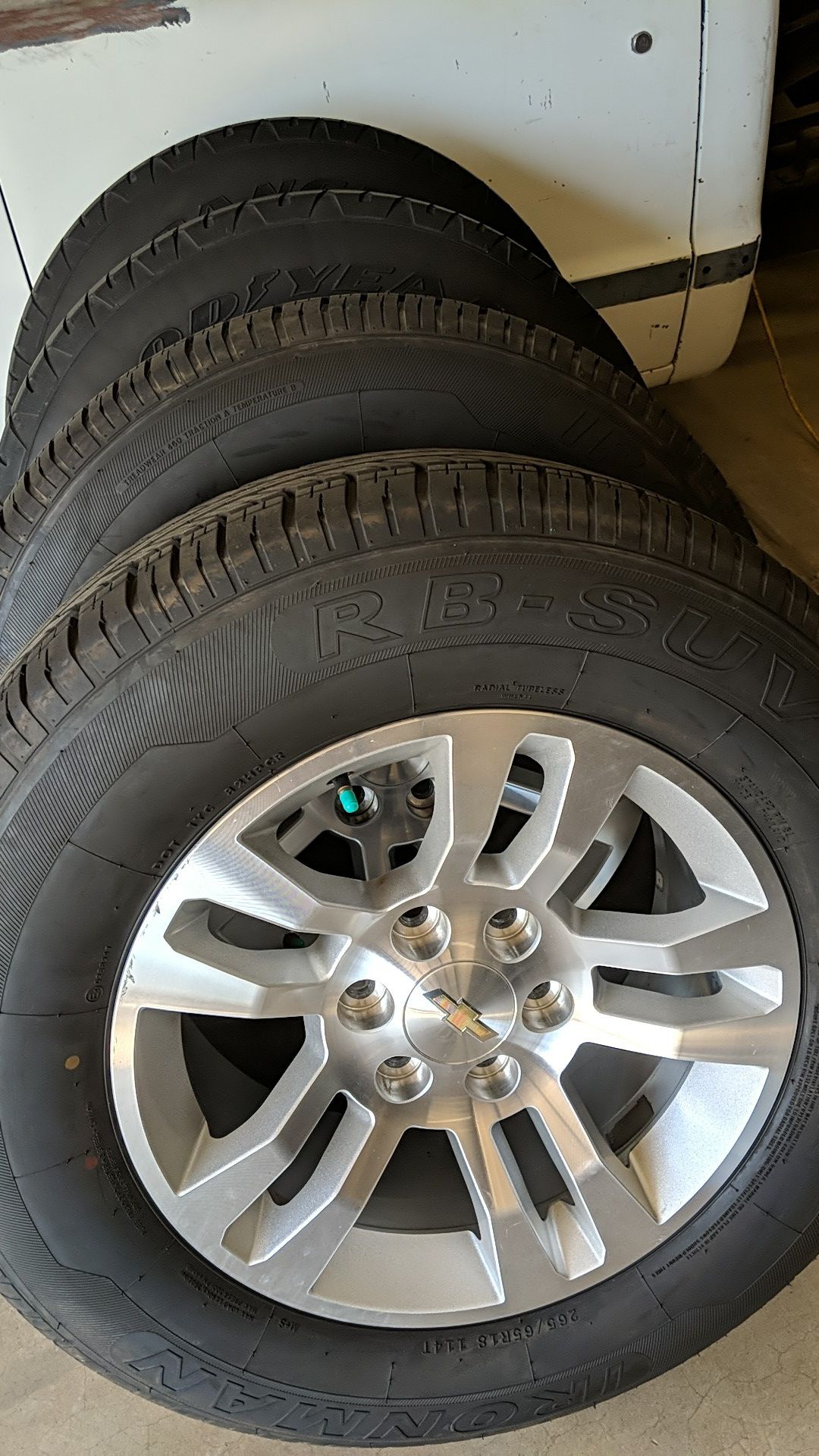 265 65 18 tires and Silverado truck wheels