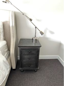 Restoration Hardware zinc night stand tables (2)