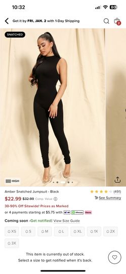 Fashion Nova Jumpsuit Black