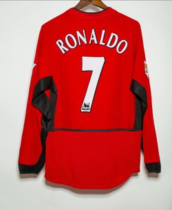 Cristiano Ronaldo Manchester United 2002-04 Long-Sleeved Home Jersey (Debut Season)