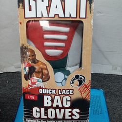 Grant evander holyfield quick lace bag gloves