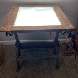 Vintage Hamilton drafting Table With Light