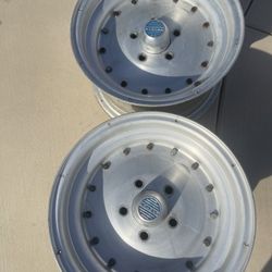 2 Cragers 15x8  5on 5 Chevy Good Condition 