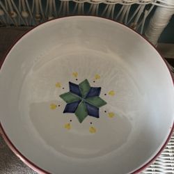 Pasta Bowl Vintage Made In Italy By Mesa 11 Inch Round 