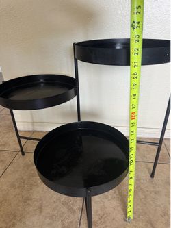 3 Tier Folding Modern Metal Plant Stand Home Decor