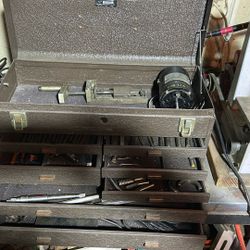 Machinist Tool Box With Contents 