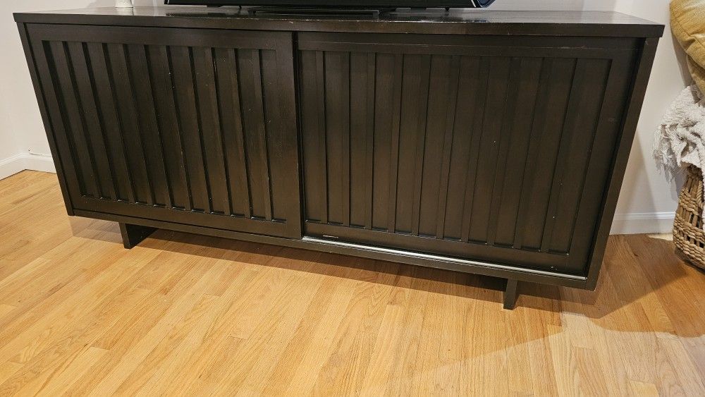 TV Stand With Sliding Doors