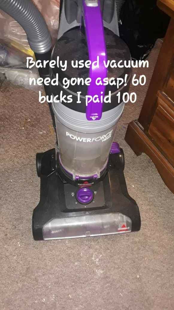 Vacuum cleaner and a night stand