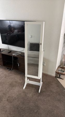 Mirror and  jewelry