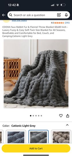 Faux Rabbit Fur Blanket