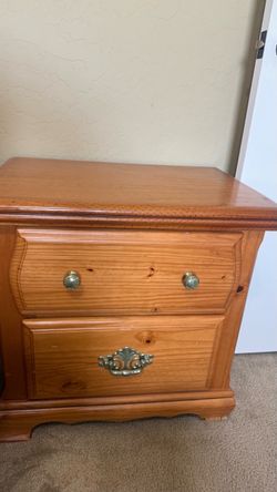 Solid wood night stand
