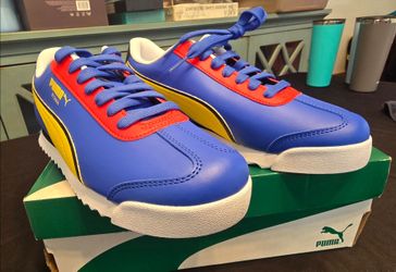 Puma Roma Sneakers Blue Red Yellow