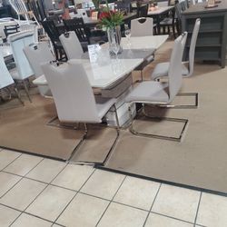 7pc Standard Height Dining Set 