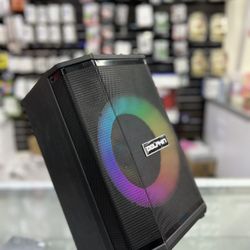  Dolphin 8" Rechargeable Bluetooth Speaker w/ Wireless Mic and FREE TRIPOD