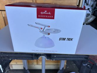 Collector 2023 Star Trek Table Top Light Up Christmas Decorations New In Box