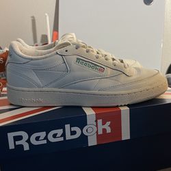 Reebok Club C 85 Vintage White and Green Shoes