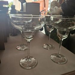 Set Of 4 Margarita Glasses