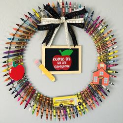 Classroom Wreath/ Teacher Gift