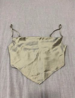 Forever 21 Satin Crop Cami Top