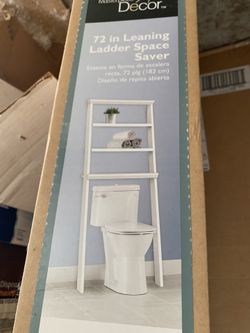 72 inch Leaning Ladder Bathroom Space saver