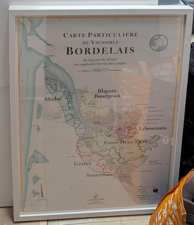 Wine Map of Bordeaux