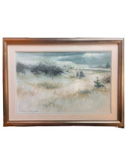 Original Eugene Sparks Watercolor Provincetown 1968 Signed Framed Landscape