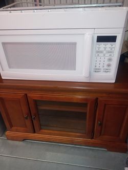 TV Or Microwave Cart And Microwave Under Counter 30 In Like New