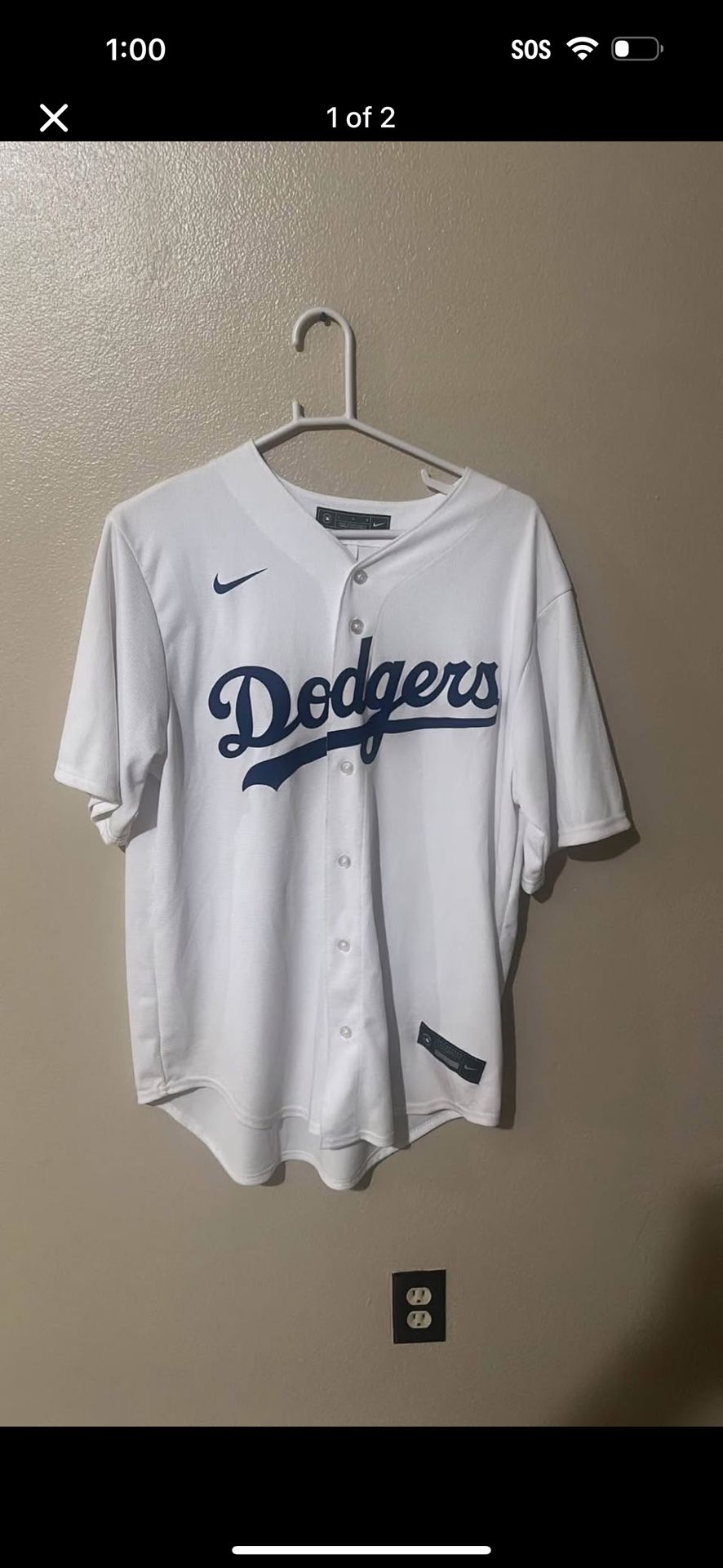 Nike Dodgers Jersey Size Large 
