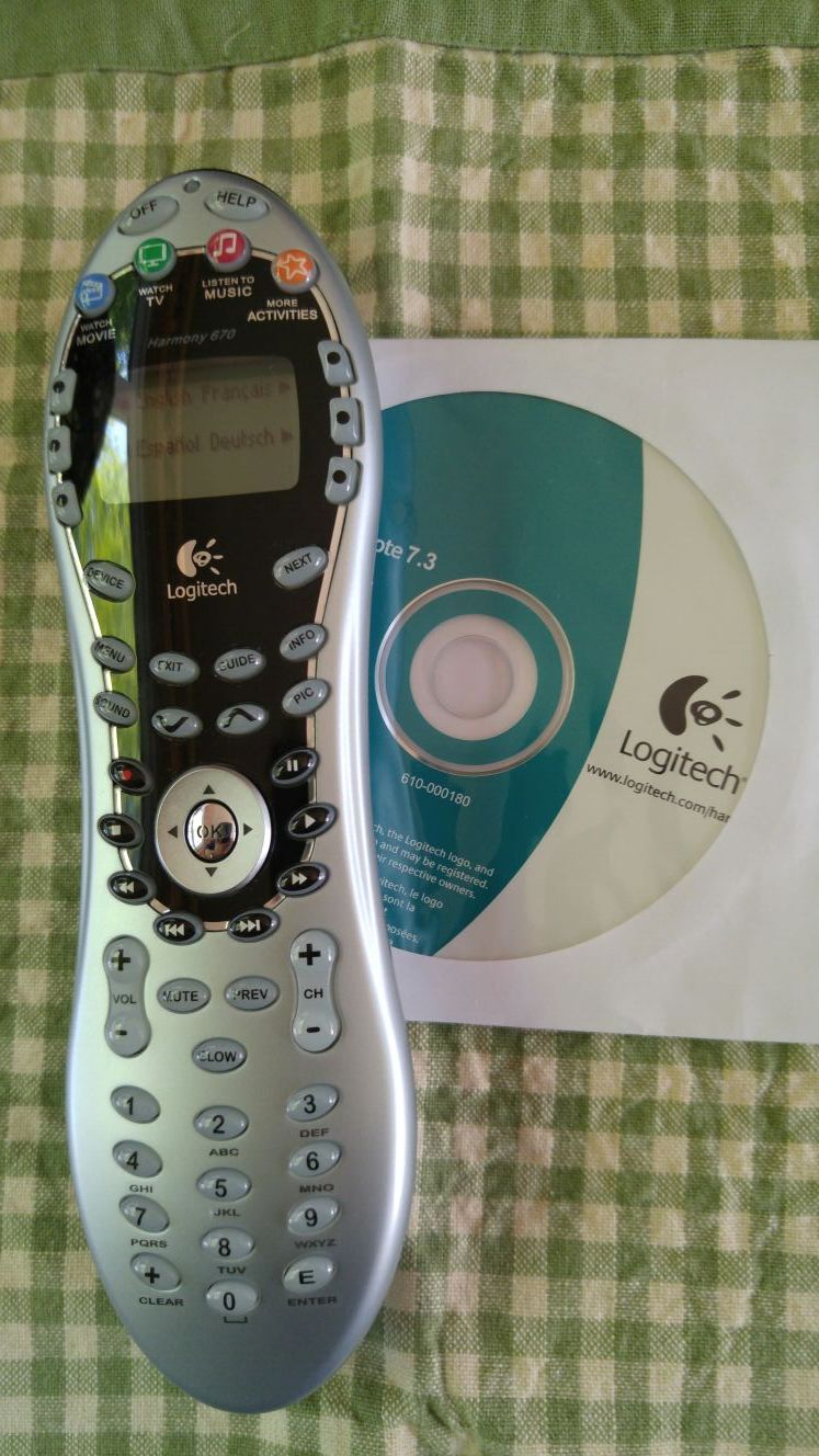 Logitech Harmony 670 remote